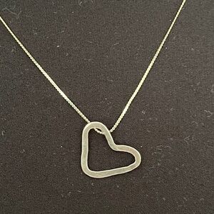 HEART PENDANT ON STERLING CHAIN